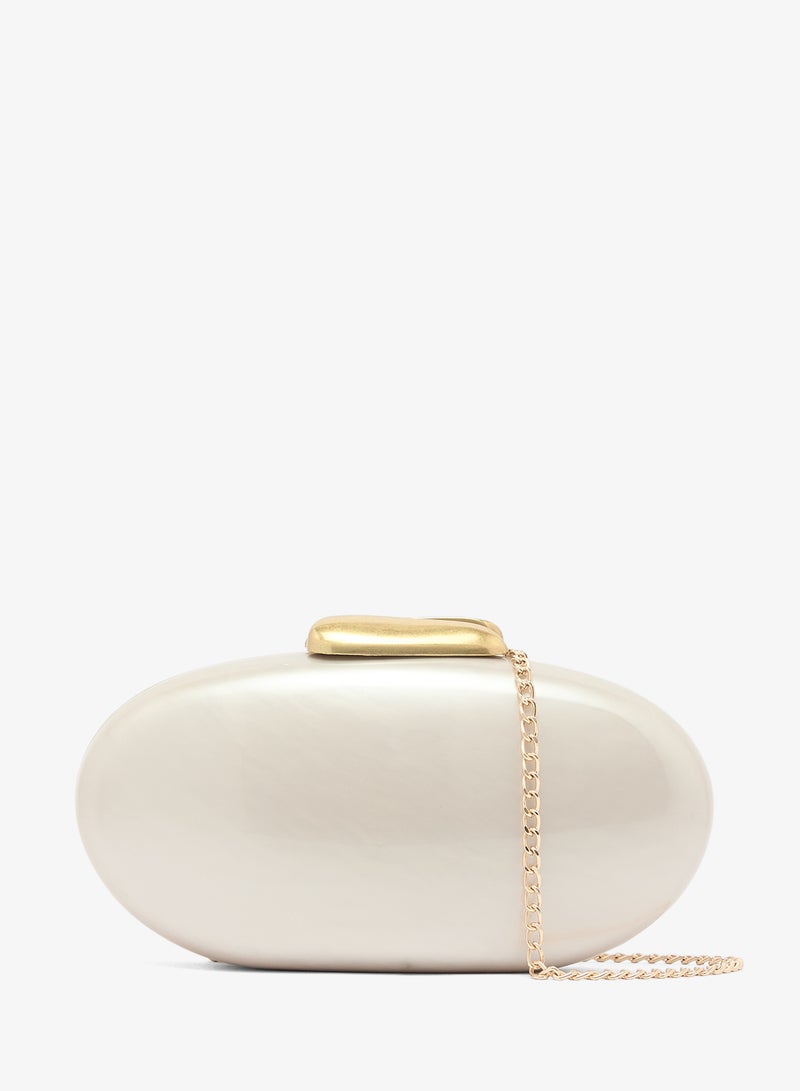 Ella Limited Edition Oval Statement Clutch With Gold Accent - Image 1